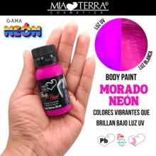 MIA TERRA COSMETICS PACKAGE OF 6 PIECES NEON WATER-BASED LIQUID BODY PAINT - Multicolor - View 6