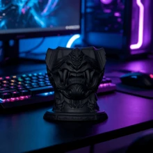 1個幽靈面孔戰士遊戲控制器收納架 3D列印遊戲主機支架 桌面裝飾收納擺飾 - A - 查看 3