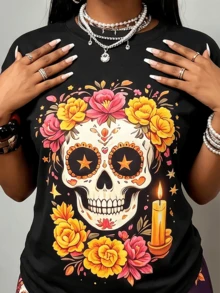 Women T-Shirts - Black - View 2