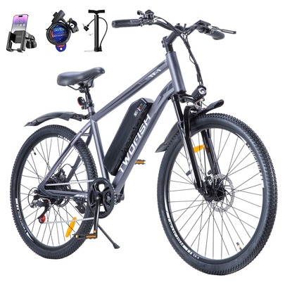 Bike For Adults, 26" Tire, Disc Brakes Gray