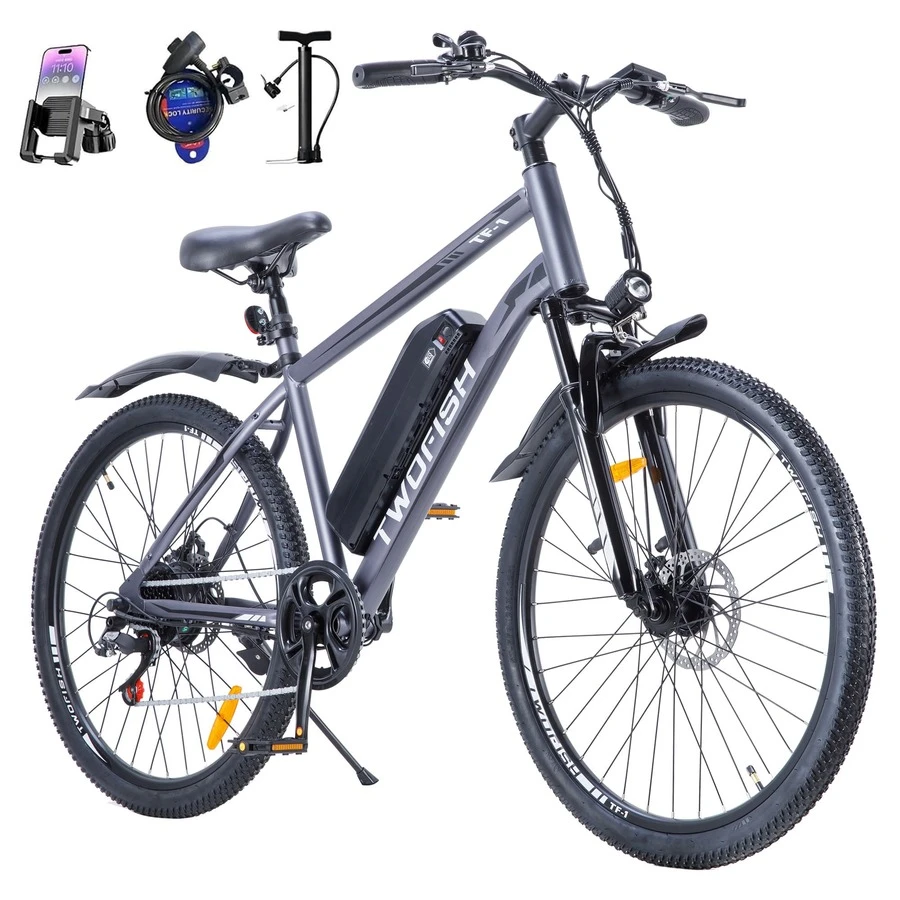 Bike For Adults, 26" Tire, Disc Brakes Gray - Grey - View 1