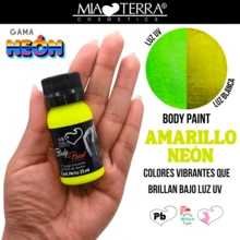 MIA TERRA COSMETICS PACKAGE OF 6 PIECES NEON WATER-BASED LIQUID BODY PAINT - Multicolor - View 4