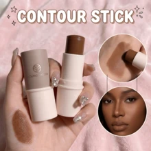 YOUNG VISION Highlighter Stick & Contour Stick Facial Makeup Set: Water-Based Highlighter Stick Brightens Face & Bronze Contour Stick Sculpts Facial Contours For Daily Makeup - Multicolor - View 7