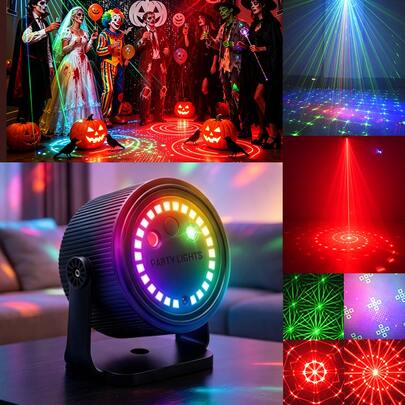 DJ Disco Party Lights, Decorative Lights, Atmosphere Lights, Powered By USB, With Remote Control And Sound Activation Function, Suitable For Bars, KTVs, Parties, Birthdays, Weddings, Gifts, Christmas, Halloween