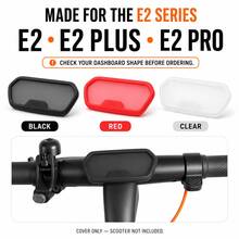 Silicone Protective Cover For Ninebot E2/E2Pro/E2Plus Electric Scooter Display, With Adhesive Strip Accessory - Black - View 2