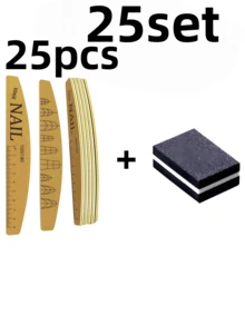 2pcs 100/180 Grit Professional Double-Sided Sandpaper Nail Files, Suitable For Acrylic Nails And Natural Nails, Washable And Durable, With Ruler And Nail Shape Templates, Manicure Tools Nail Care Supplies - Multicolor - View 15