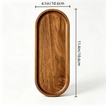 Wooden Tray, Made Of Premium Acacia Wood, Wooden Tray For Kitchen Dining Table Decoration, Home Decor, Coffee Table And Home Decoration, Tray Can Hold Candy, Cookies And Nuts, Cold Platter, Cheese Platter, Suitable For Afternoon Tea, Dinner, Halloween Use, Daily Use, Gift For Friends And Family, Add Sweet Atmosphere To Holidays, Very Suitable For Seasonal Decoration, Suitable For Breakfast, Bread And Appetizer Presentation. - View 10