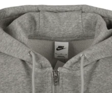 Nike Club Full-Zip Hoodie Sweatshirt Men's Grey - Grey - View 3