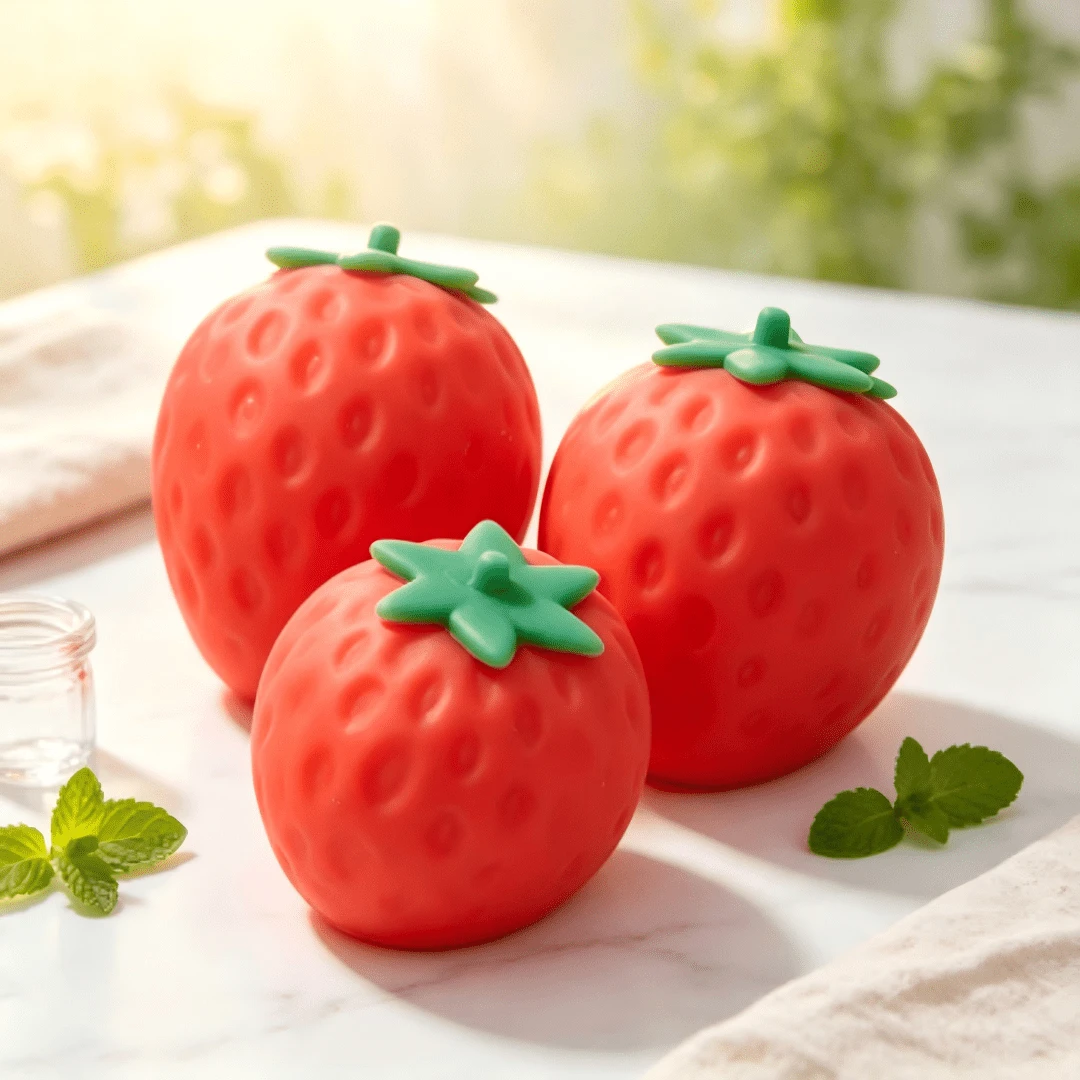 Tachimi 1pc Strawberry, Popular Fidget Toys For Group Pastime Activities, Handy Carry‑Along Play Piece Delivering Crispy Playing Feeling For Everyday Use Shipped Randomly - Multicolor - View 1