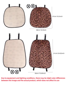 Car Seat Cushion, Plush Leopard Print Non-Slip Warm Seat Pad, Suitable For All Seasons - Leopard - View 12