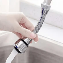 1pc Faucet Extender, Universal 360° Rotating Faucet Accessory, Anti-Splash Water-Saving Faucet Nozzle, Suitable For Balcony Sink And Bathroom, Convenient For Washing Vegetables And Cleaning Sink - Faucet Extender - View 4