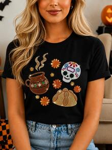 Plus Size Women Tops - Black - View 1