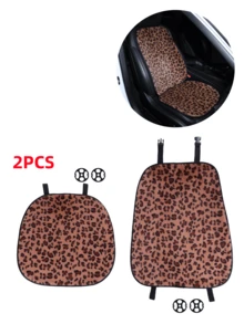 Car Seat Cushion, Plush Leopard Print Non-Slip Warm Seat Pad, Suitable For All Seasons - Leopard - View 16