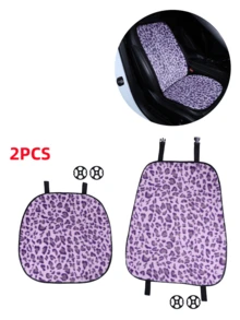 Car Seat Cushion, Plush Leopard Print Non-Slip Warm Seat Pad, Suitable For All Seasons - Leopard - View 17