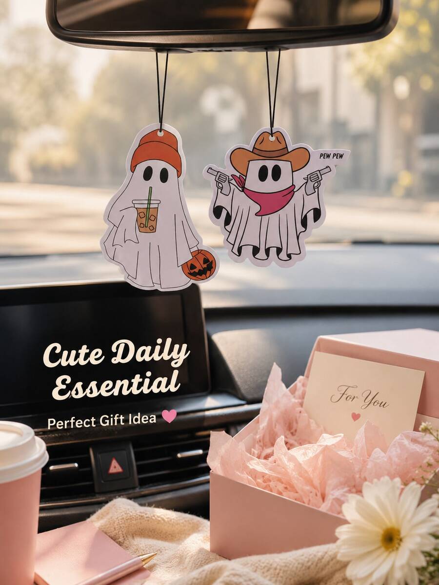 Halloween Ghost Pendant Car Air Freshener - Multicolor - View 1