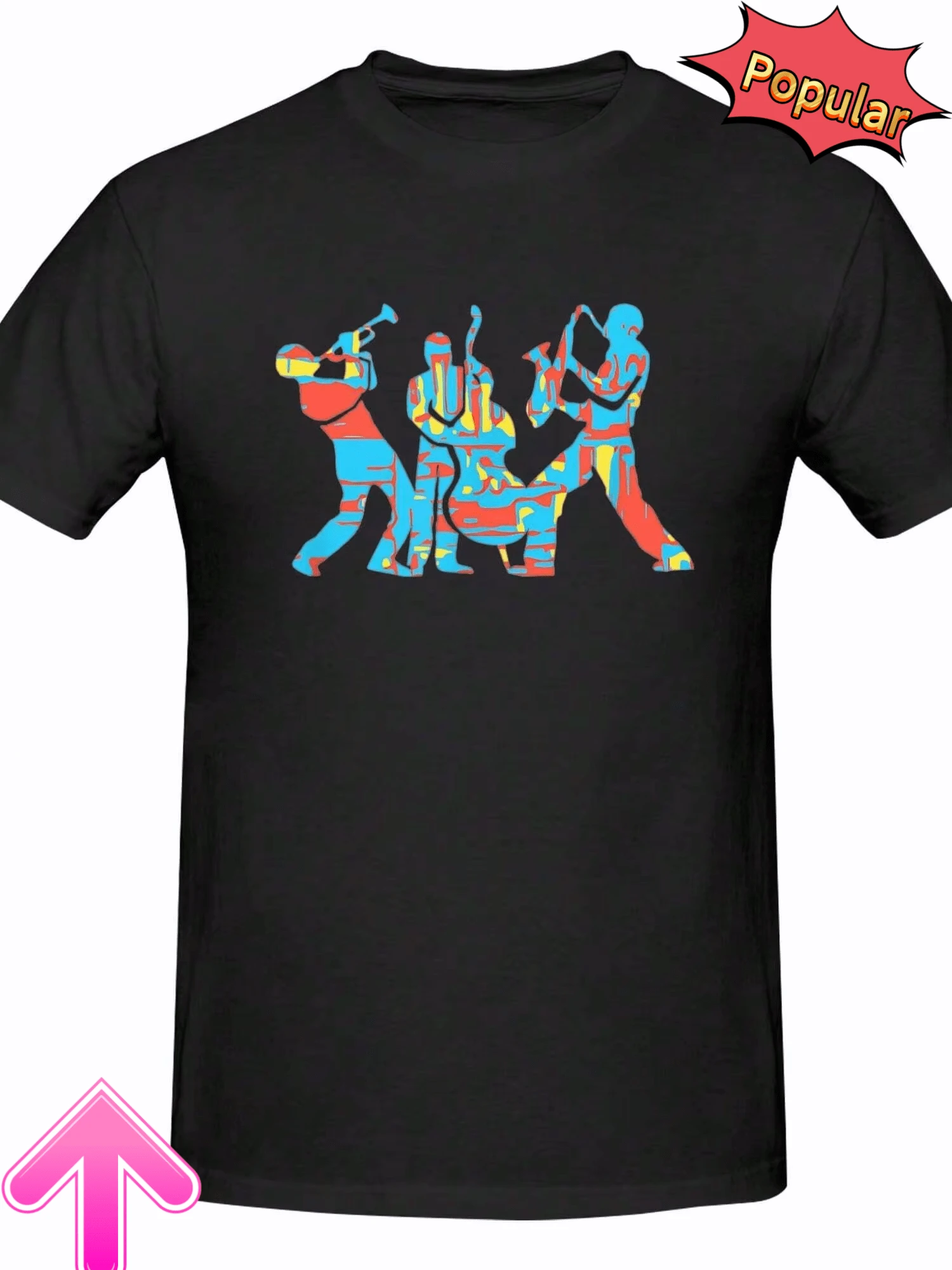 Women T-Shirts - Black - View 1