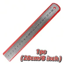 15/20/30cm Stainless Steel Metal Straight Ruler Precision Double Sided Precision Measuring Tool Scale Metric Ruler Accessories - Multiple Styles - View 9