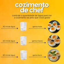 Cozedor de Ovos e Legumes Elétrico Portátil Cozinha à Vapor 220V - Entrada do Brasil (220V) - Visão 4