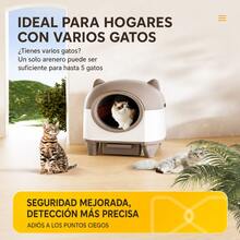Self-Cleaning Automatic Cat Litter Box With App Monitoring, Open Design, 8L Capacity, Low Noise 45dB, And Washable Parts - Grey - View 5