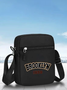 1件/2件裝「Brooklyn」字母圖案印花中性街頭時尚戶外運動棒球帽與斜跨包，可調節，送給自己或朋友的禮物 - 彩色 - 查看 13