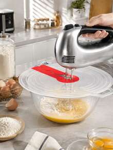 2pcs/1pc Egg Beater Splash Guard, Cream Whipping Waterproof Splash Cover, Egg And Dough Mixing Splash Guard, Baking Tools, Kitchen And Restaurant Utensils, Outdoor Cookware - Multicolor - View 13