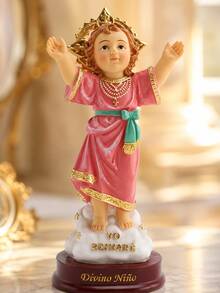 Infant Jesus Figurine, Religious Christian Decor, Catholic Home Decoration, Sacred Heart Gift, Faith Tabletop Ornament, Prayer Altar Decor, Baptism Gift, First Communion Gift, Christmas Religious Decor, Christian Gift Idea - A - View 8