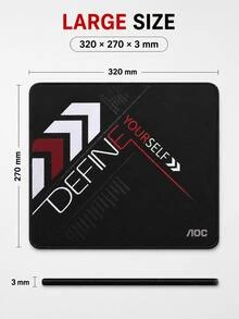 AOC Gaming Mouse Pad, Smooth Cloth Surface, Precision Stitched Edge, Non-Slip Desk Mat For Gaming & Office, Compact/Large Size - View 10