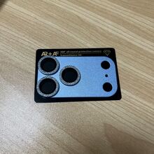 CASECOPS 淺藍色 2入裝 Ultra HD 閃鑽裝甲鏡頭螢幕保護貼，適用 18 Pro Max/18 Pro，金屬表面搭配超薄鋼化玻璃，鑲嵌閃亮鑽石，9H 硬度，防刮、防油污、防指紋、防塵，全覆蓋防護，防止刮傷與衝擊，耐用保護貼，適合智慧型手機使用者與攝影愛好者 - 淺藍色-2片 - 查看 8