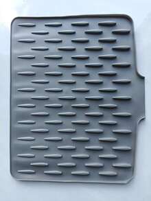 1pc Silicone Anti-Slip Dish Drying Mat, With Drainage Design, Heat Resistant And Easy To Clean, Suitable For Countertop, Sink And Refrigerator, 2 Styles Available, Keeps Kitchen Dry, Perfect Christmas Or Halloween Gift - Multicolor - View 15