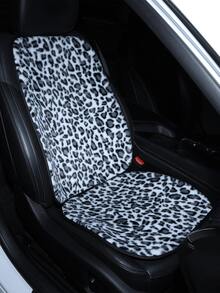 Car Seat Cushion, Plush Leopard Print Non-Slip Warm Seat Pad, Suitable For All Seasons - Leopard - View 5