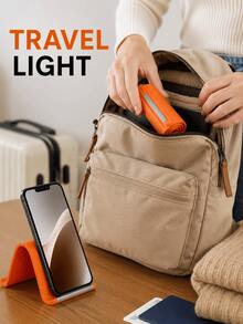1pc The Newly Designed Foldable Stand Features An Internal Aluminum Alloy Plate And Silicone Material, Providing Flexible Support And Bending Capabilities. Multi-Functional And Perfectly Compatible With Phones, Tablets, And Laptops. - Multicolor - View 7