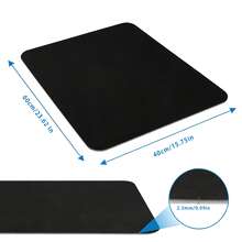 Luckybutterfly Double‑Sided Non‑Slip Exercise Equipment Mat, Floor Protector Mat For Mini Elliptical Leg Exerciser - Black - View 3