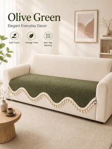 1pc Hot-Selling Medieval Style Chenille Seat Cushion, Asymmetrical All-Season Sofa Pad, Eye-Catching Decorative Cushion, Suitable For Living Room Home Use - Multicolor - View 9