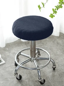Elastic Round Stool Cover, High Stool Cover, Bar Chair Cover, Swivel Chair Cover (Suitable For Hair Salon), Removable And Washable Chair Cover, Machine Washable, Suitable For All Seasons - Multicolor - View 5