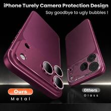 CASECOPS Deep Cherry Red Color-1PC Ultra HD Sparkling Diamond Armor Lens Screen Protector. For 18 Pro Max/18 Pro, Metal Surface With Ultra-Thin Tempered Glass, Adorned With Sparkling Diamonds. 9H Tempered Glass. Anti-Scratch, Anti-Oil Stain, Anti-Fingerprint, Anti-Dust. Full Coverage Shield To Prevent Scratches And Impacts, Durable Shield For Smartphone Users And Photography Enthusiasts. - Deep Cherry Red-1pc - View 3