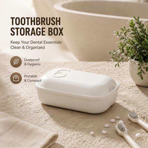 1PC Nordic Style Minimalist Soap Box With Lid, Double Layer Drainage Soap Holder For Home, Bathroom, Portable Innovative Soap Dish