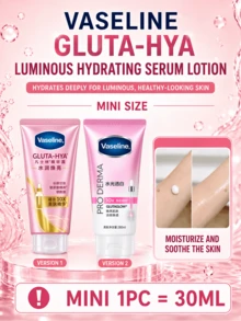 Vaseline 保濕亮白精華液 30/280ml，保濕亮白、提亮膚色、淡化暗沉斑點、易吸收，日常護膚必備 - 凡士林精華露水潤煥亮 - 查看 12