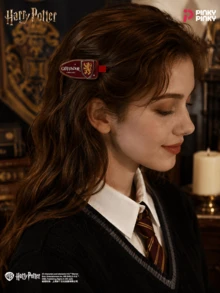 Harry Potter Girls Hair Clips 2pcs Cute Bangs Clips Acrylic Hair Accessories For Daily Halloween Christmas Birthday Gift For Students Fans Women - Multicolor - View 3