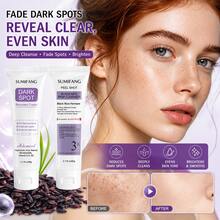 SUMIFANG Black Rice Exfoliating & Spot Repair Set (2pcs) – Pengelupasan Lembut & Perbaikan Noda | Beras Hitam Fermentasi & Niacinamide – Mengangkat Sel Kulit Mati, Memudarkan Noda Hitam, Meratakan Warna Kulit | Membantu Memperbaiki Kulit Kasar & Kusam - Set Perawatan Kulit - View 1