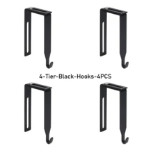 1pc Desktop File Organizer Rack, 5-Tier Mesh Wall-Mounted Document Organizer, Vertical Mail Paper Folder Storage Rack - 4-tier-black - View 9