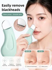 Manual Facial Blackhead Removal Scraper, Pore Cleansing Tool, Deep Pore Cleaning And Gentle Exfoliation, Create Smooth And Refined Skin, Easy To Use Unisex Blackhead Removal Tool, Suitable For Daily Skincare - Multicolor - View 8