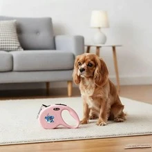 Disney's Stitch Automatic Retractable Pet Leash, Cute Design, 3 Meters Rope Length Dog Leash, Durable Pet Leash, Suitable For Pet Outings, Small And Medium Pet Travel, Outdoor Dog Walking. - Green - View 3