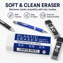 Mechanical Pencil Set, 2 Packs 0.5mm & 0.7mm Metal Mechanical Pencils , Refillable Drafting Pencils For Students, School, Office, Writing & Drawing - Multiple Styles - View 7