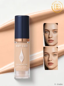 beauty glazed Foundation Tahan Lama, Tahan Air, Menutupi Noda, Melembapkan, dan Memberikan Tekstur Halus Sempurna Tanpa Cela - #103 - View 10