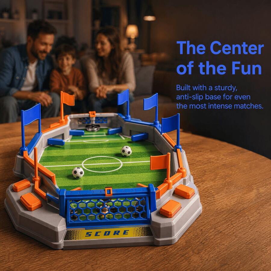 Mini Desktop Football Game With Manual Scorekeeper, Indoor Sports Toy For Kids Aged 3-12, Ideal Birthday And Family Party Gift