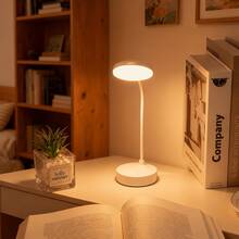 1pc USB Powered LED Touch Sensor Eye-Care Desk Lamp, Brightness Adjustable From 30% To 100%, Three-Level Color Temperature Modes, Suitable For Studying, Reading, Office Use, Bedside Night Light, And Home Lighting, Reading Lamp Illumination - White - View 7