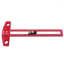 Aluminum Alloy Woodworking Drill Guide, 2-In-1 Positioning Marking Ruler, Multi-Function T-Square With 6/8/10mm Drill Bushings, Non-Electric Precision Positioning Sleeve Set - Multicolor - View 11