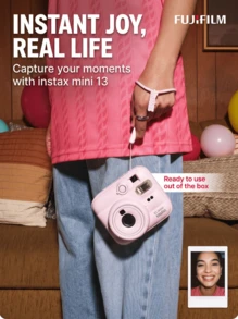 FujiFilm Instant Film Camera Mini13 Upgraded Version | Dual Timer, Auto Exposure, Macro Close-Up, Portable Film Camera For Students And Travel, Perfect Gift - View 9