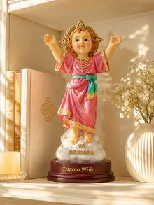 Infant Jesus Figurine, Religious Christian Decor, Catholic Home Decoration, Sacred Heart Gift, Faith Tabletop Ornament, Prayer Altar Decor, Baptism Gift, First Communion Gift, Christmas Religious Decor, Christian Gift Idea - A - View 3