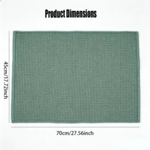 3/6pcs Green & White Mixed Color Kitchen Dish Cloths, Plaid & Vertical Stripe Mixed Design, Reusable Household Dish Towels, Suitable For Daily Home Kitchen Decor - Green - View 3